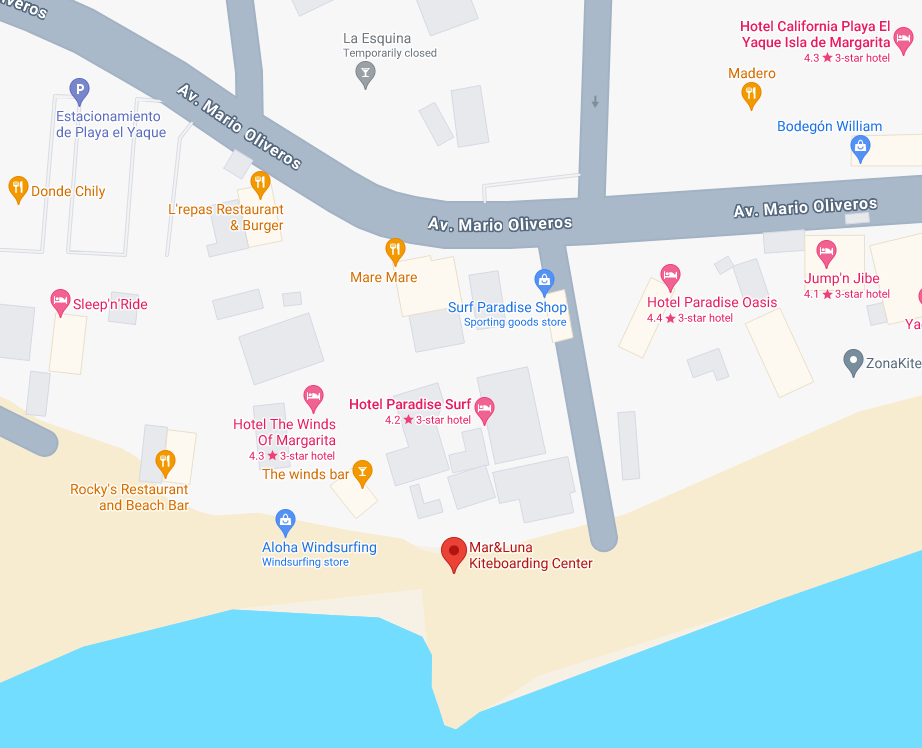 Mapa de Mar&Luna Kiteboarding Center